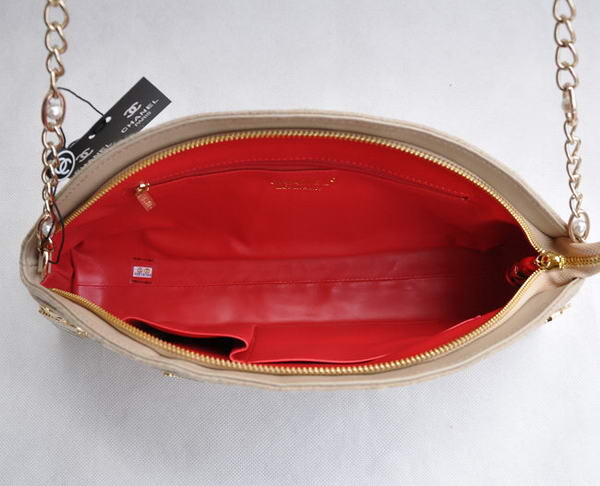 Fake Chanel Paris Moscow Romanov Chain Clutch A36017 Apricot On Sale - Click Image to Close